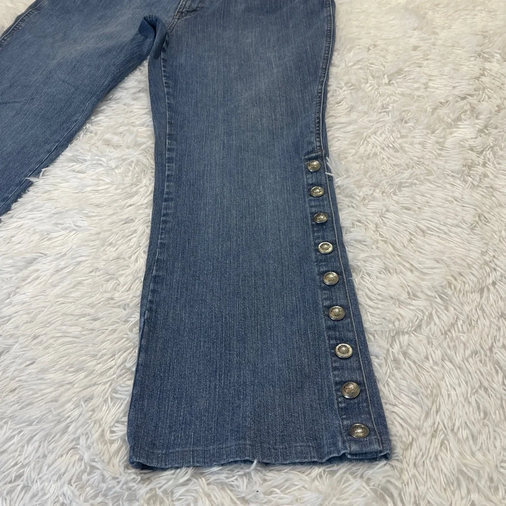 Harley-Davidson DENIM SEE MEASUREMENTS Jeans with Button Accents WOMENS 16